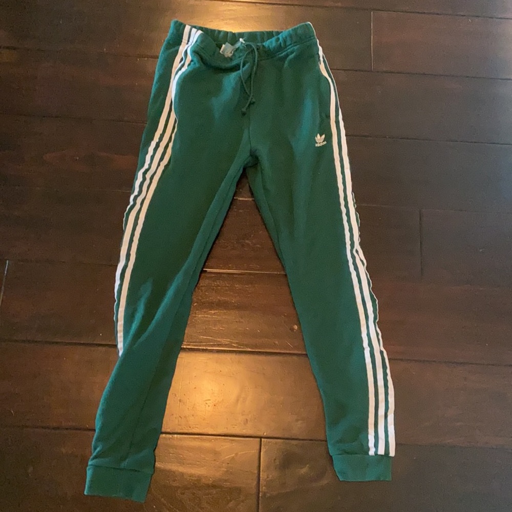 Adidas hunter green joggers/sweatpants